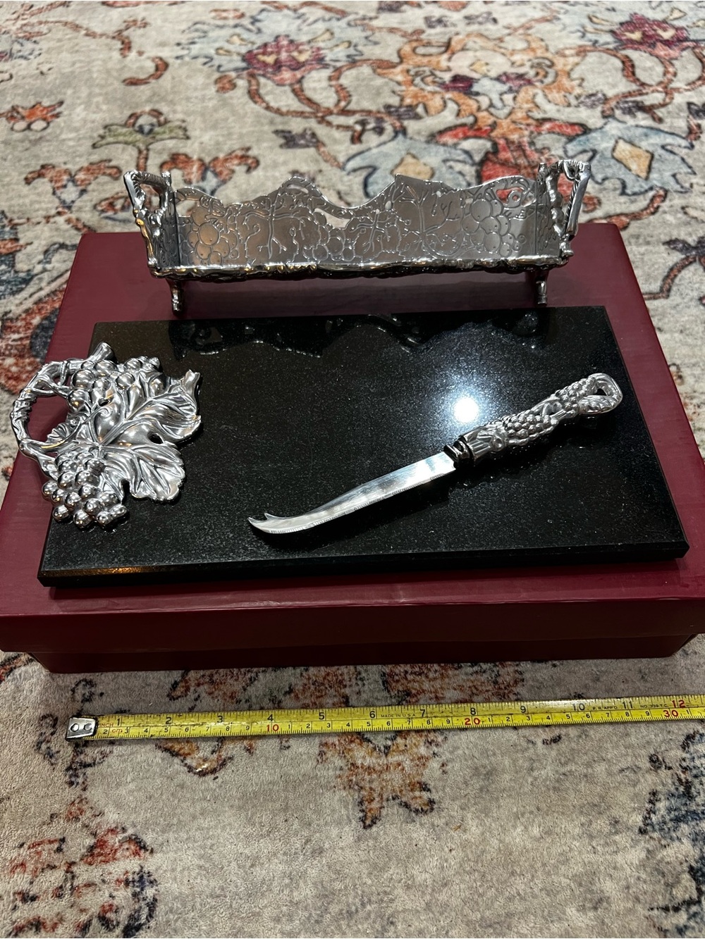 Arthur Court 3 piece cheese set